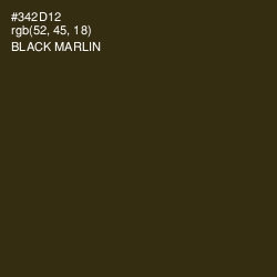 #342D12 - Black Marlin Color Image